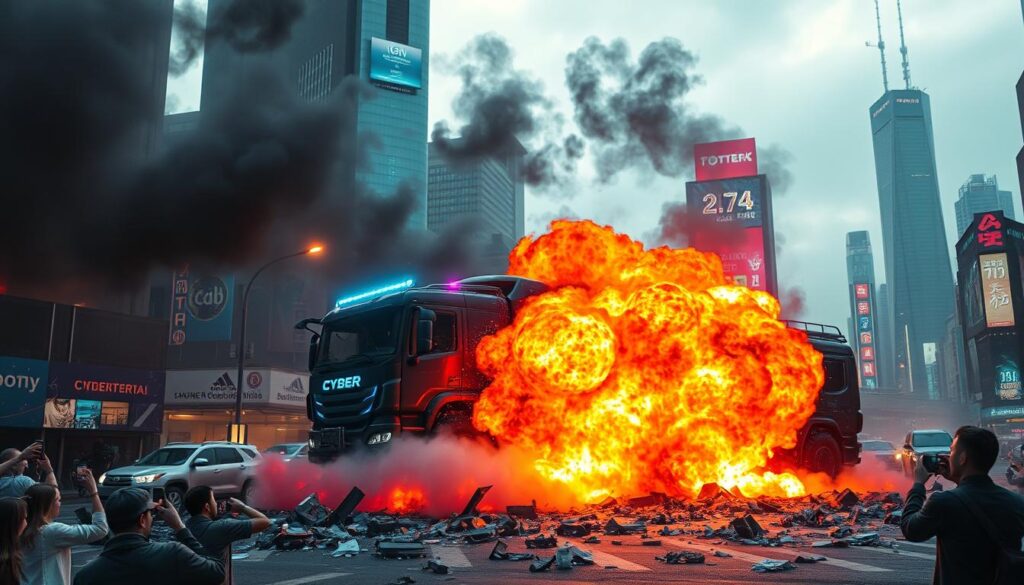 cybertruck explosion